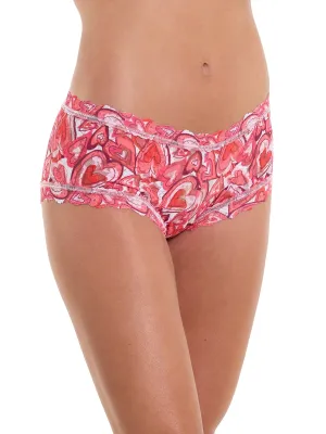 Printed Signature Lace® Boyshort Lots Of Love Sale