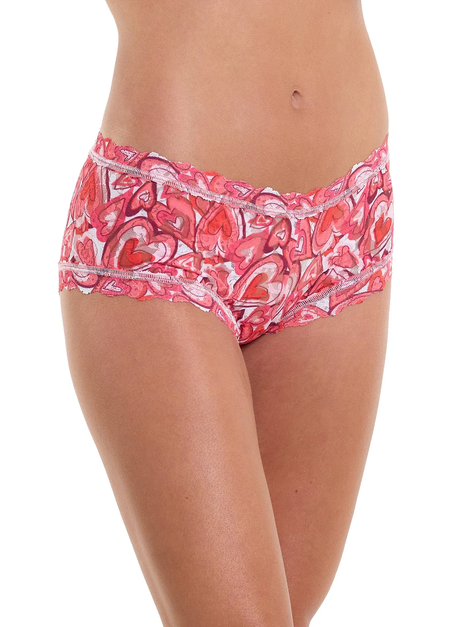 Printed Signature Lace® Boyshort Lots Of Love Sale
