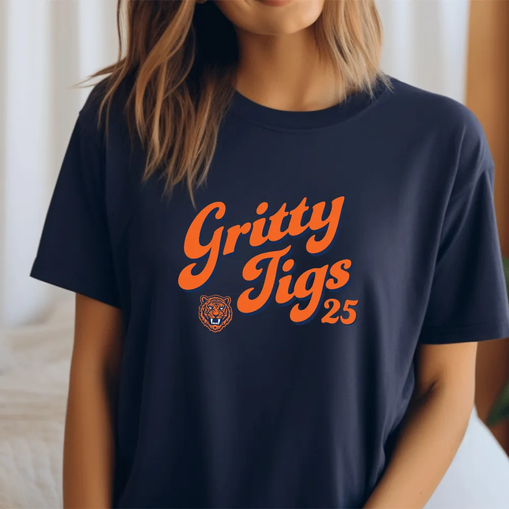 "Gritty Tigs" Relaxed Fit Crew Unisex T-Shirt