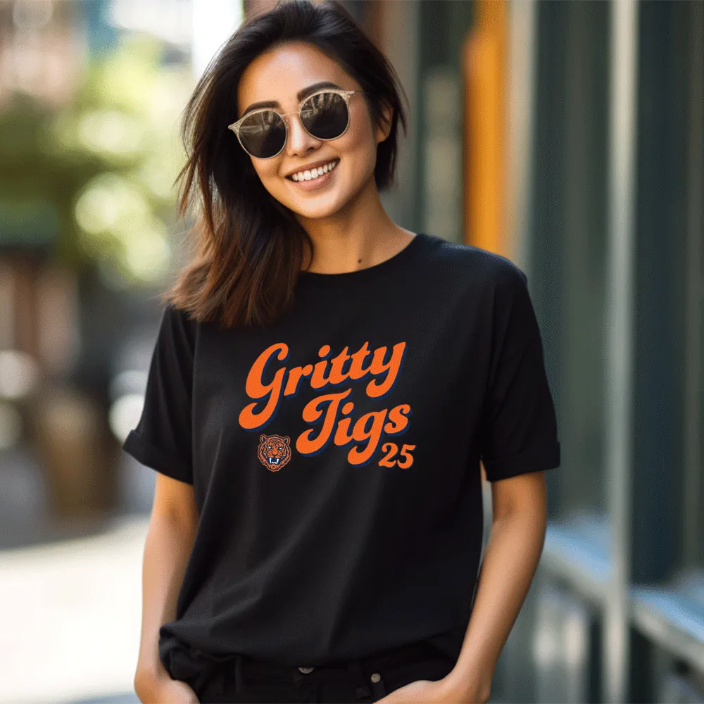 "Gritty Tigs" Relaxed Fit Crew Unisex T-Shirt