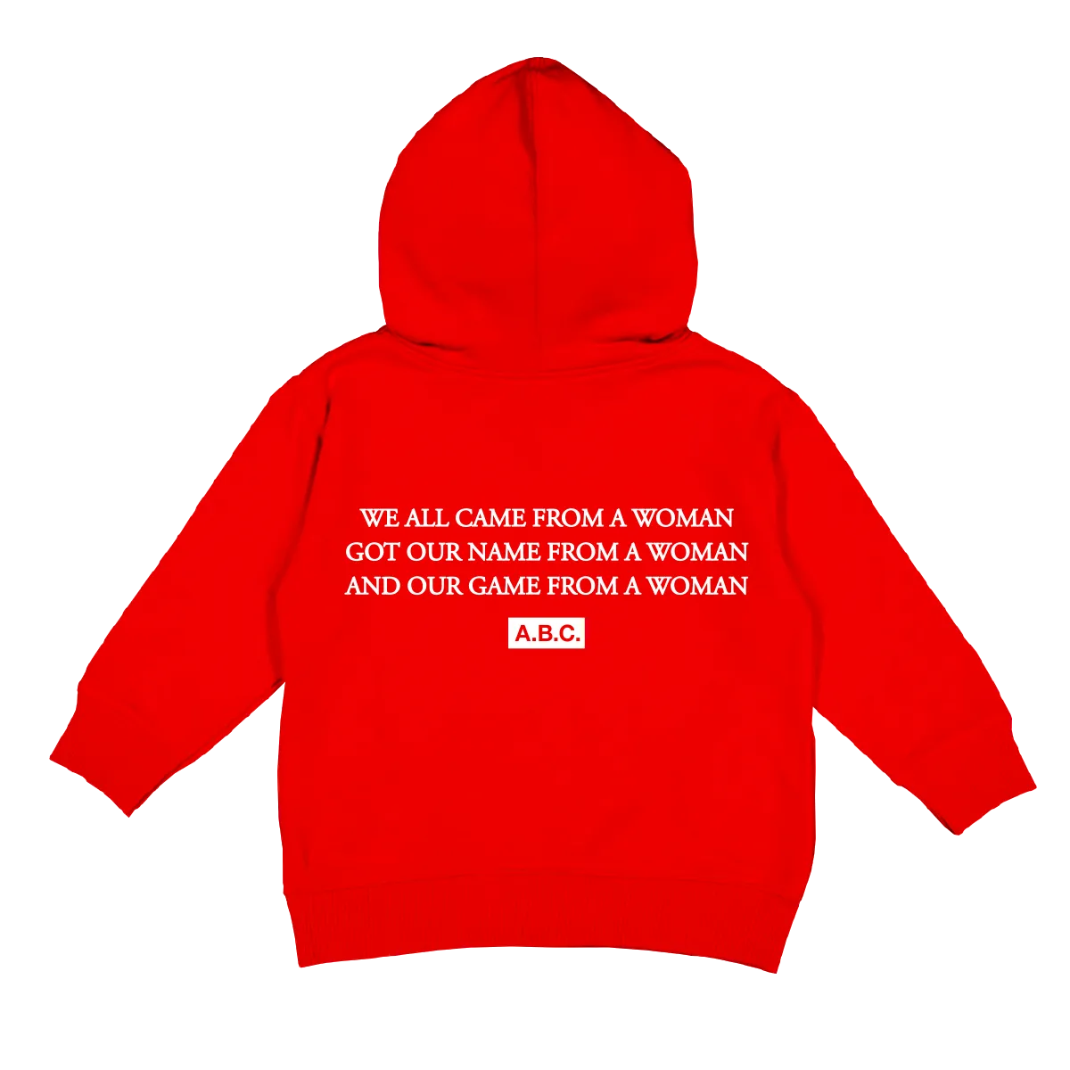 RAISED BY WOMEN HOODIE (RED)