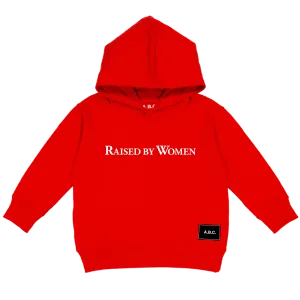 RAISED BY WOMEN HOODIE (RED)