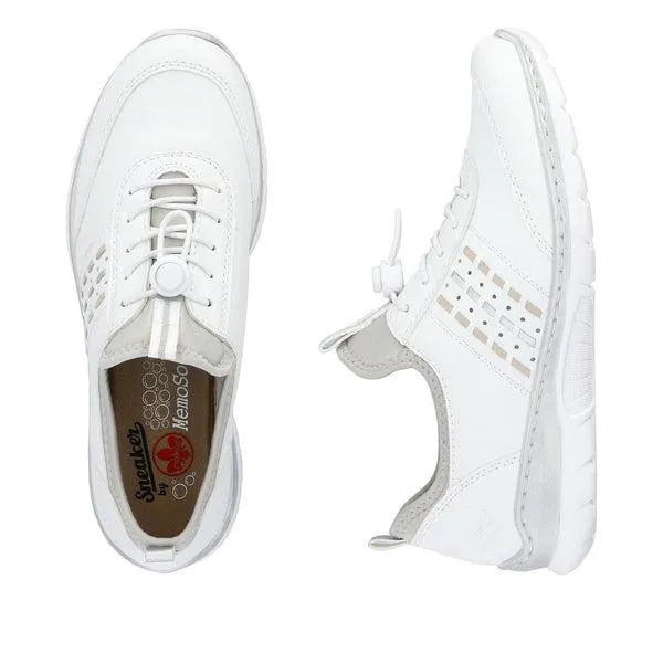 Rieker L3259-80 Nikita Womens Shoes - White