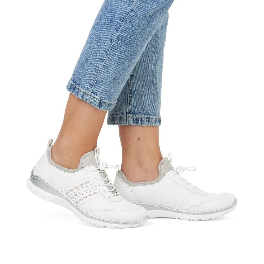 Rieker L3259-80 Nikita Womens Shoes - White