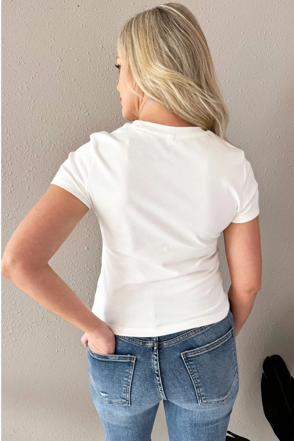 Round Neck Relaxed Short Sleeve