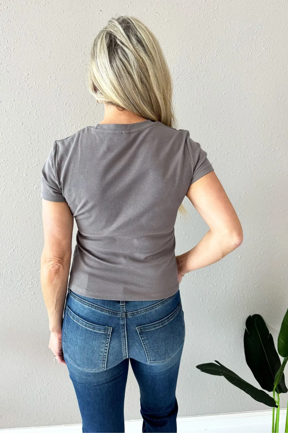 Round Neck Relaxed Short Sleeve