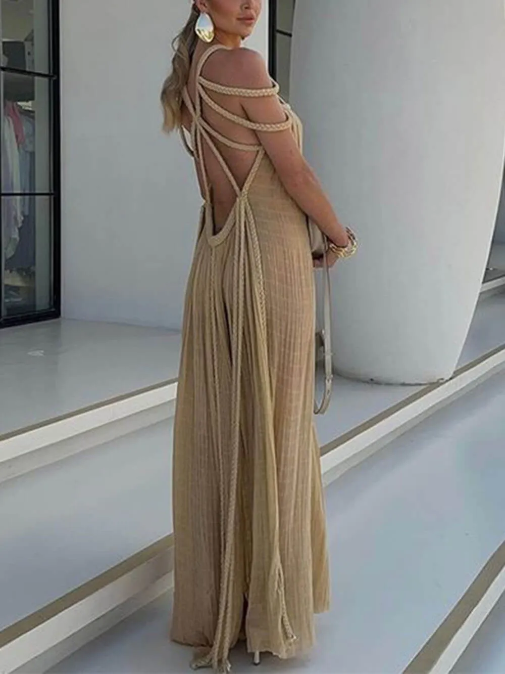 Ruth - Lightweight Draped Maxi Dress