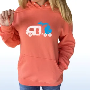 SALE "Michigan Camper" Relaxed Fit Classic Unisex Hoodie
