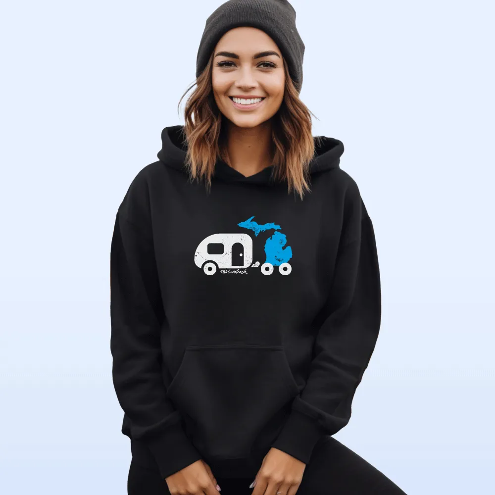 SALE "Michigan Camper" Relaxed Fit Classic Unisex Hoodie