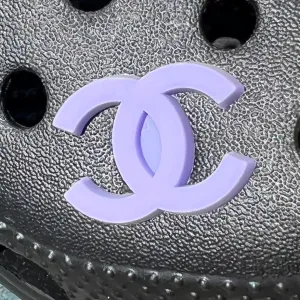 SHOE CHARMS - LAVENDER DOUBLE C
