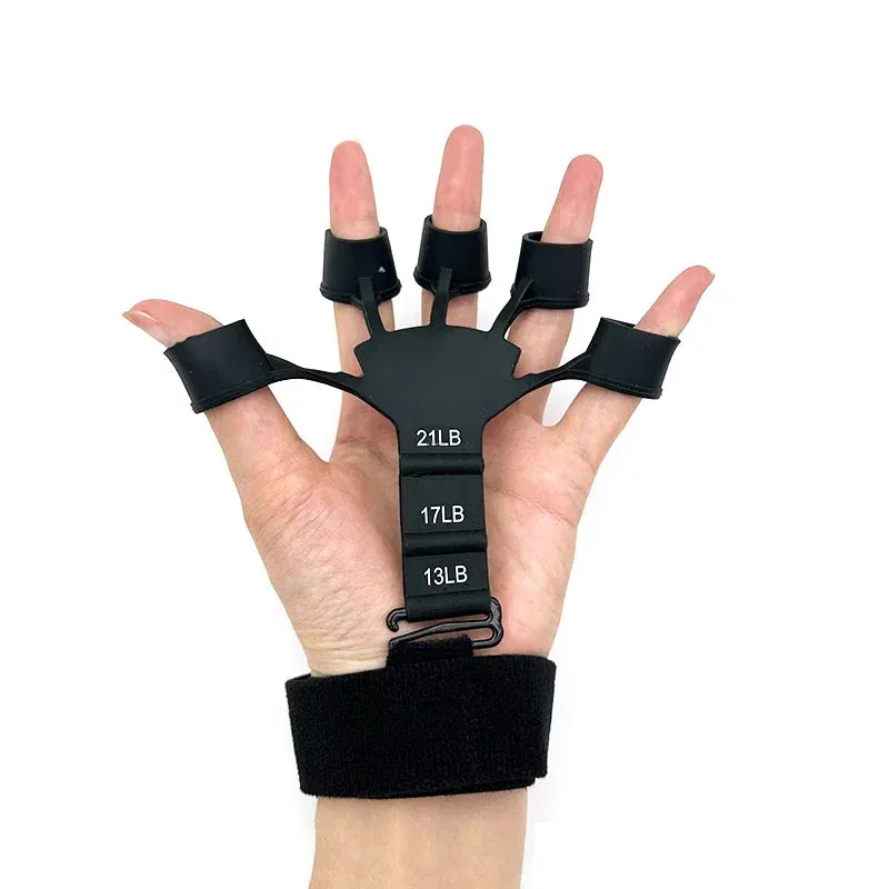 Silicone Gripster Grip Strengthener - Finger Stretcher Hand Trainer