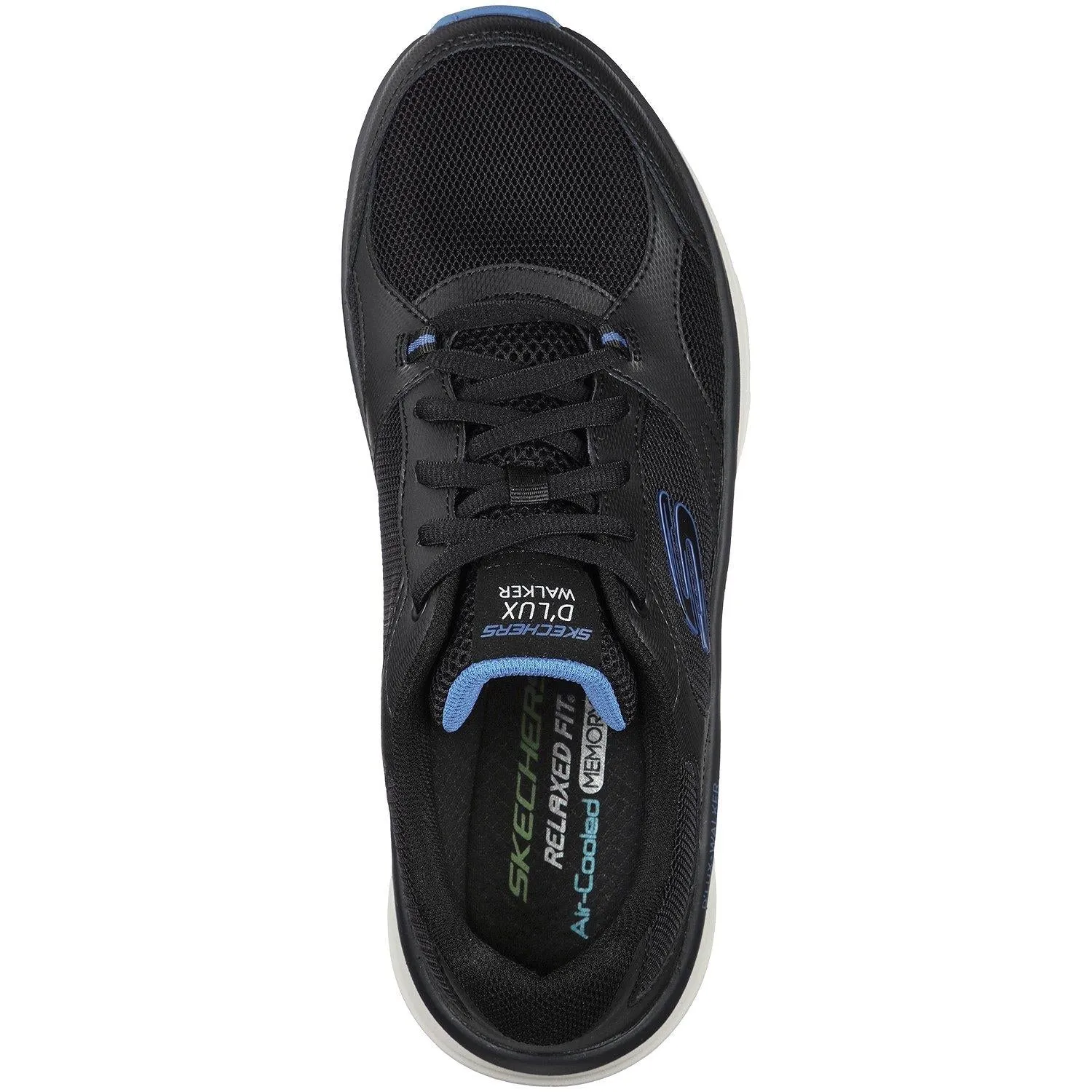 Skechers 232260 D'lux Mainstream Walking-Sneaker für Herren in weiter Passform