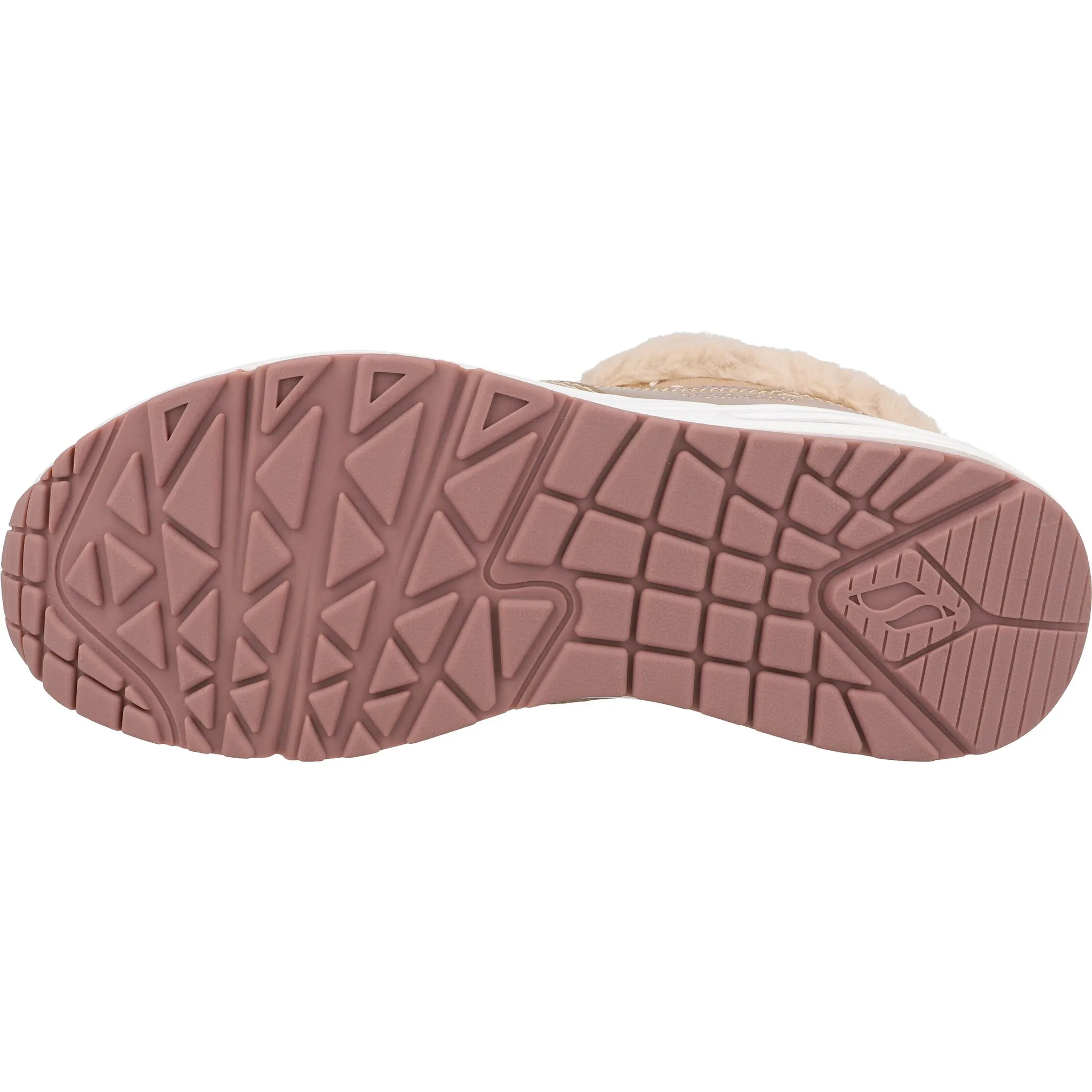 Skechers Uno Rose Gold High-Top Sneaker Boot