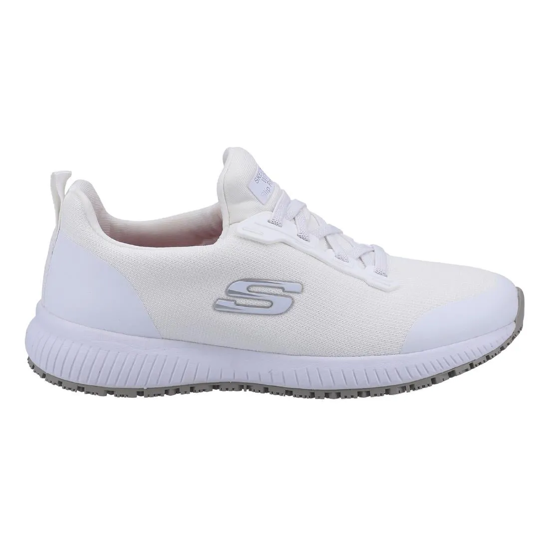 Skechers Womens Slip Resistant Squad Trainers White 38