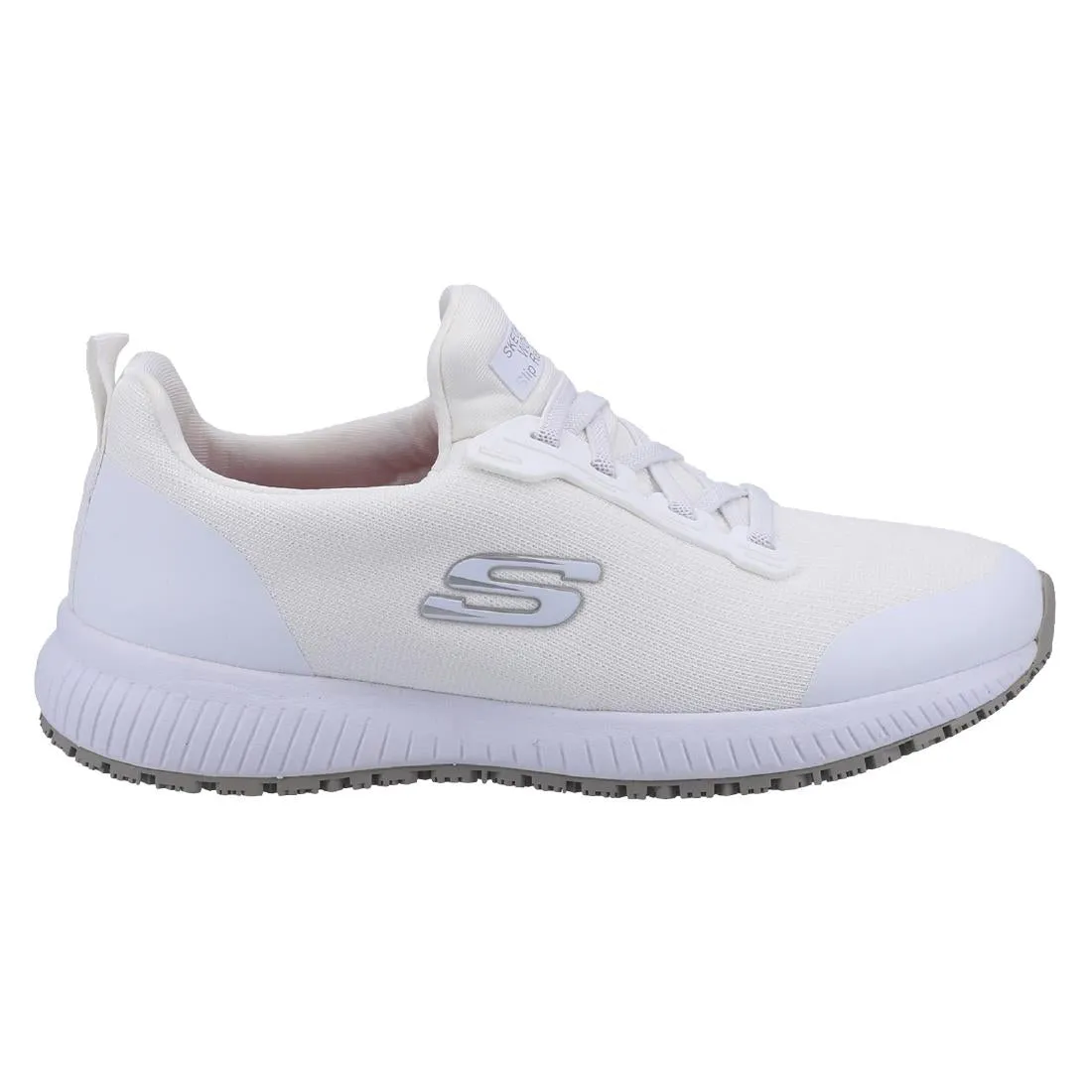Skechers Womens Slip Resistant Squad Trainers White 38