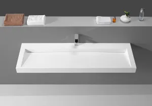 Slim Wall Hung Basin - 1600mm - B1265-2