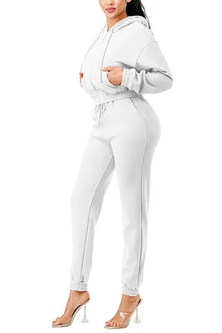 SOFT COMFY FLEECE HOODIE SET(MMS3005) <Bundle>