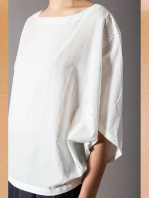 SUKETDHIR   I   SD Patang Top | Cotton Mul | White