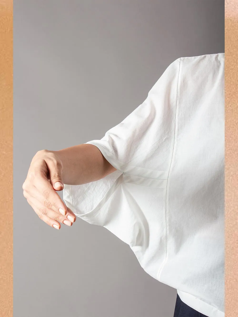 SUKETDHIR   I   SD Patang Top | Cotton Mul | White