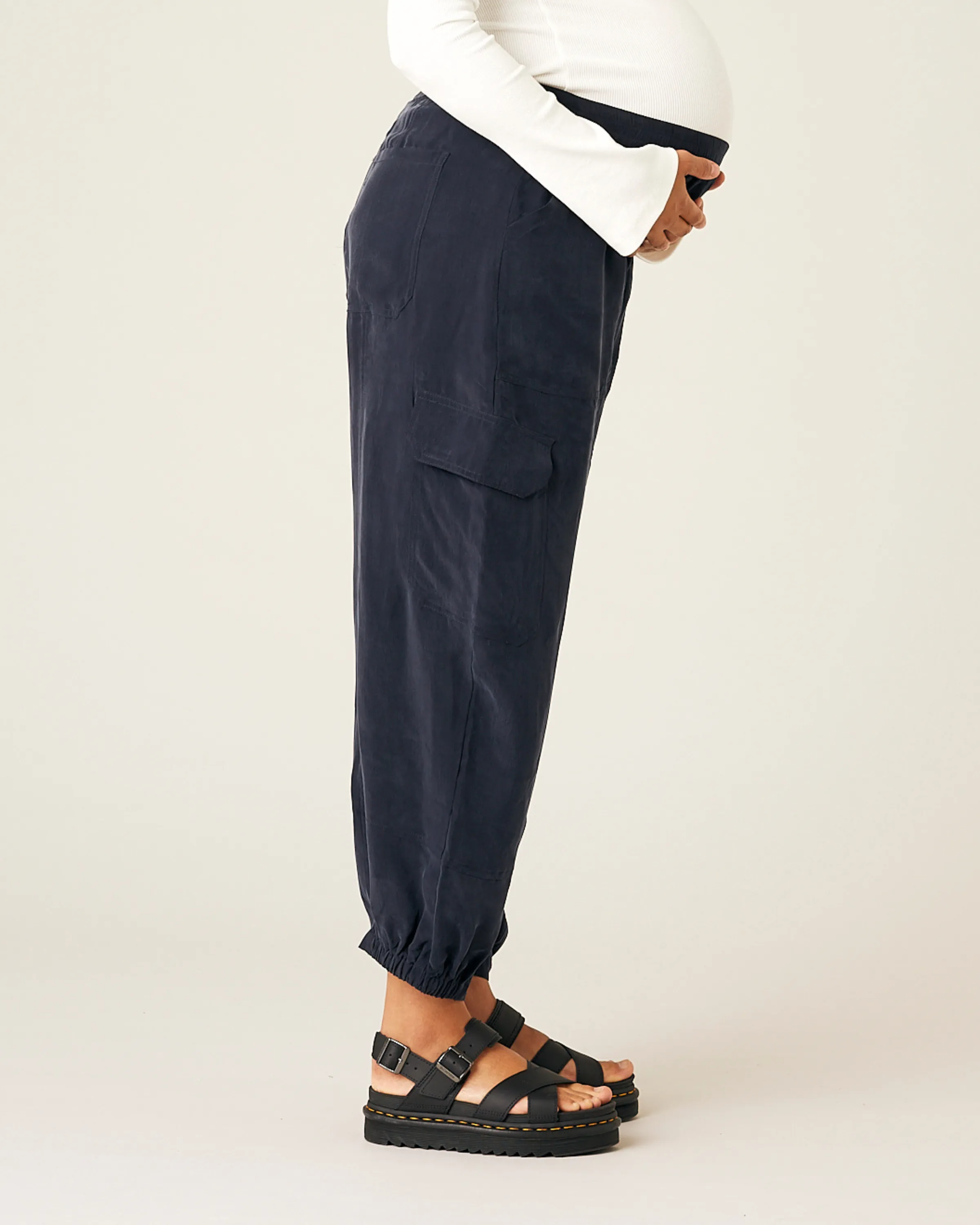 Sylvie Cupro Trouser - Navy