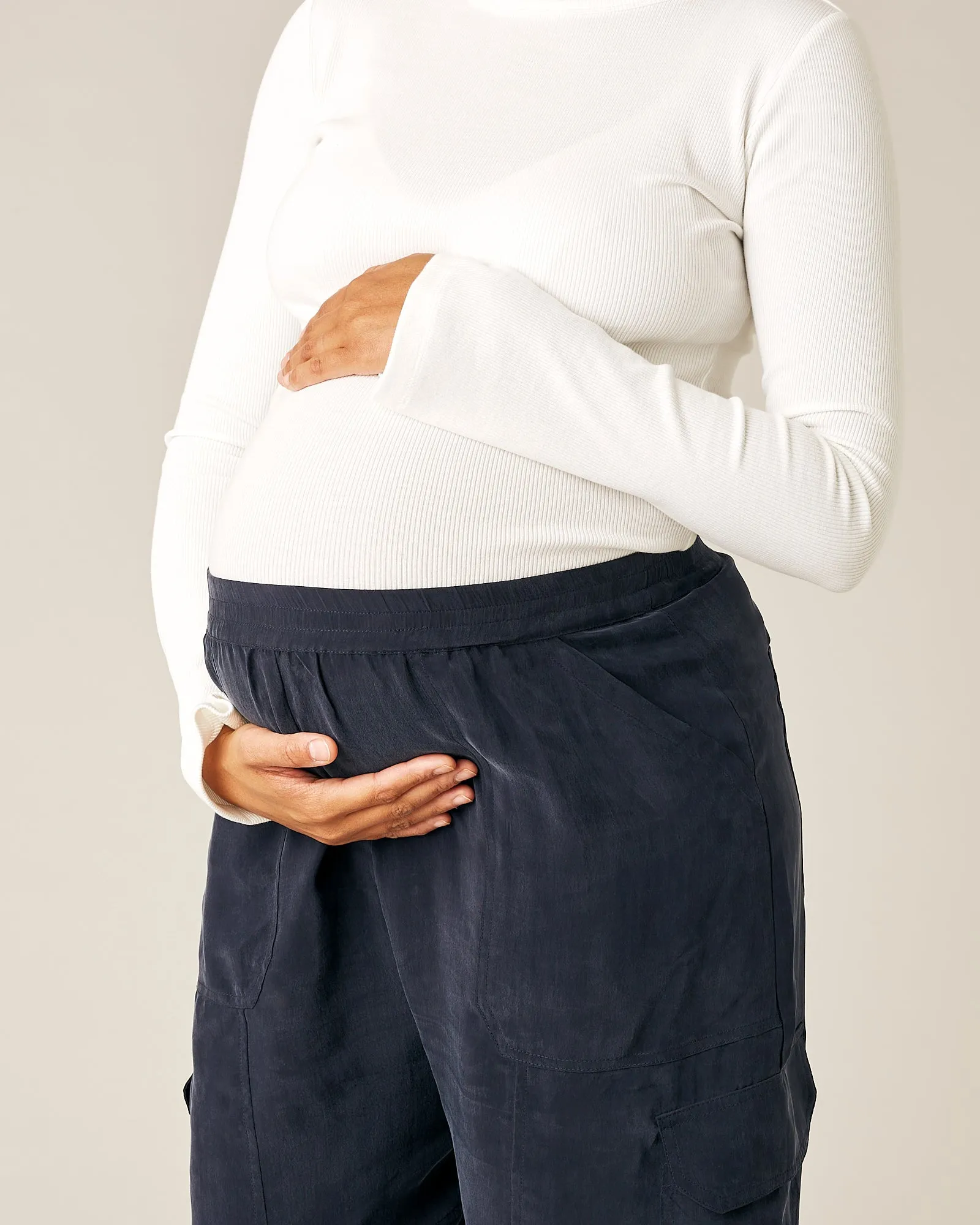 Sylvie Cupro Trouser - Navy