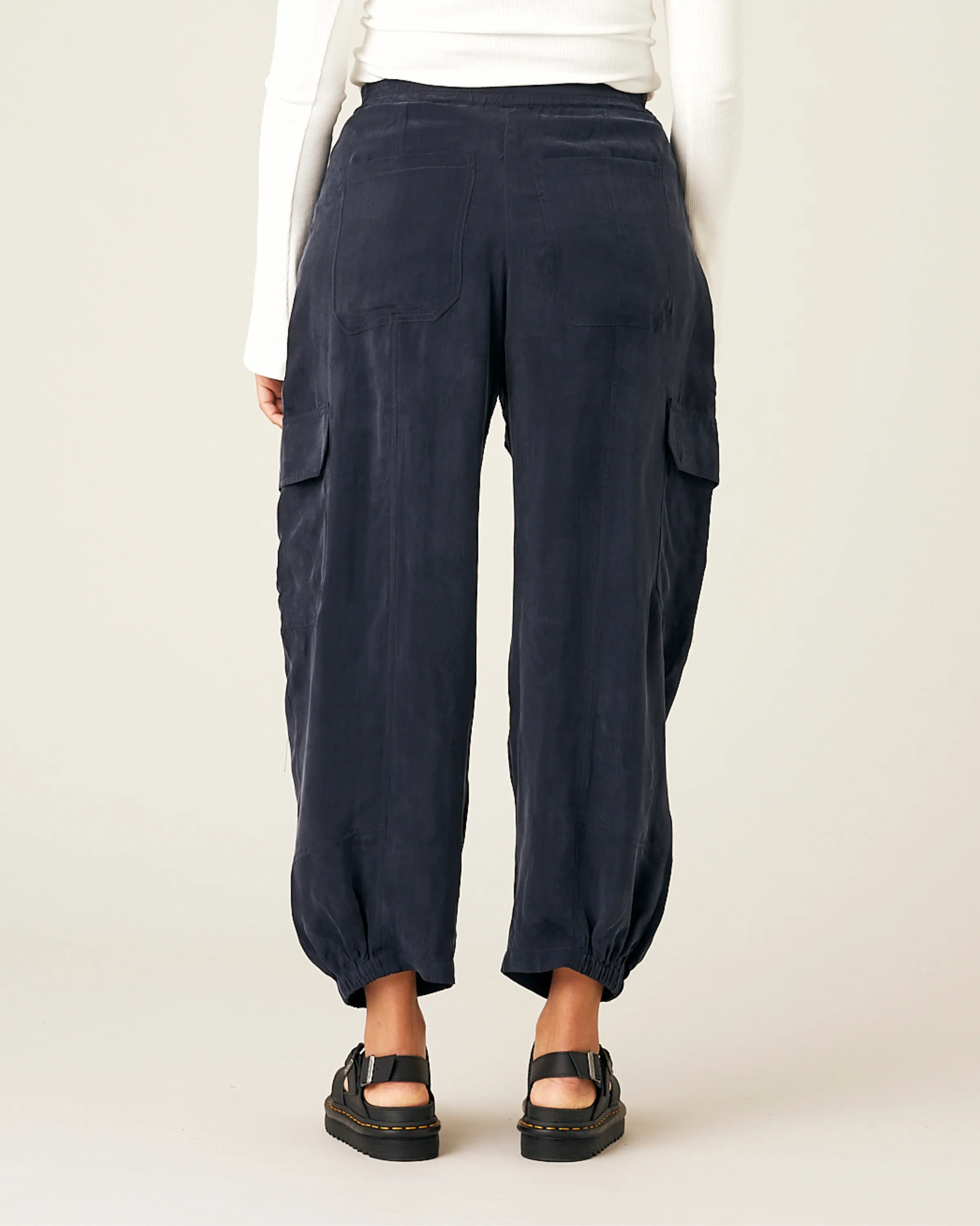 Sylvie Cupro Trouser - Navy