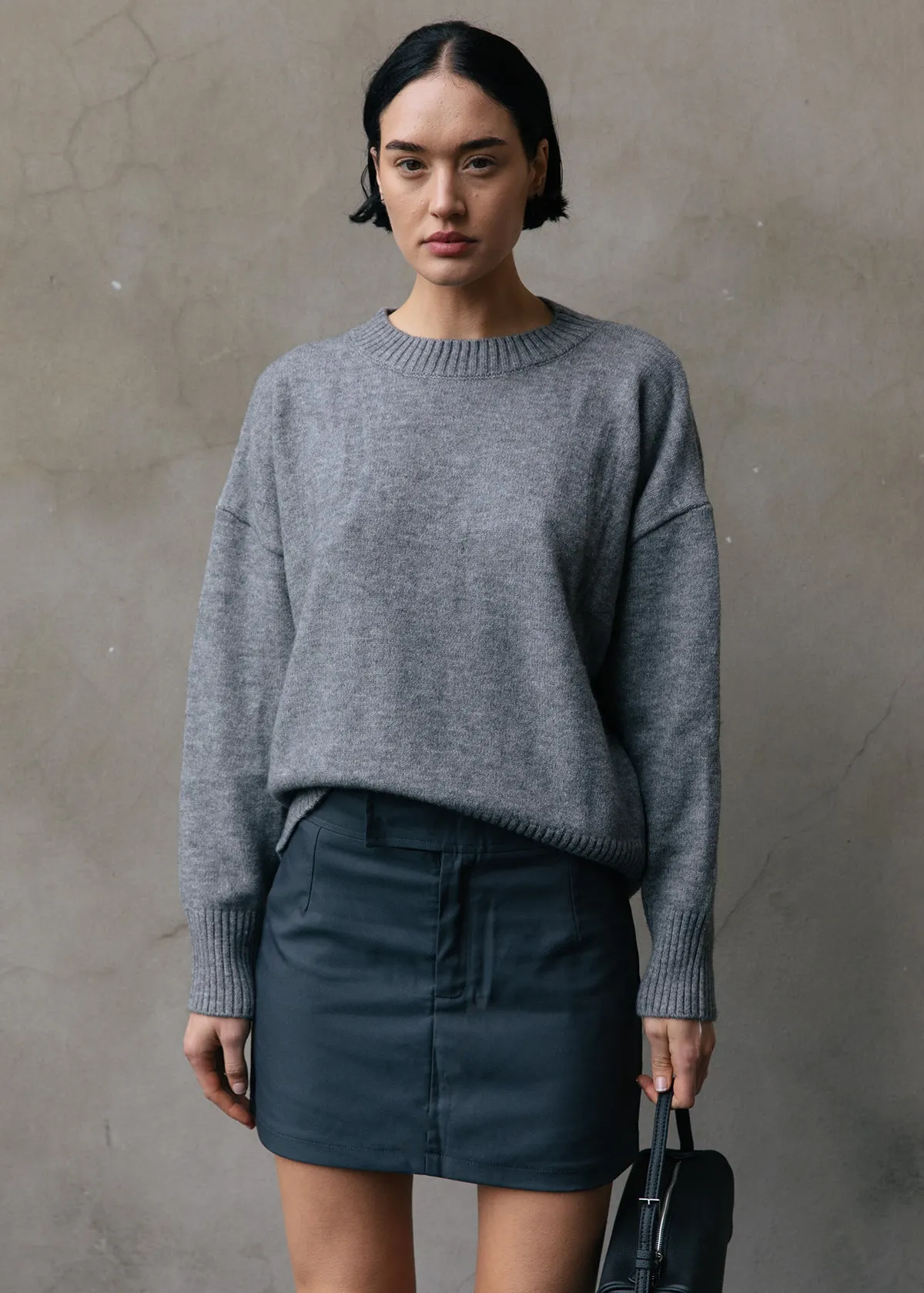 Tina Mini Skirt - Grey