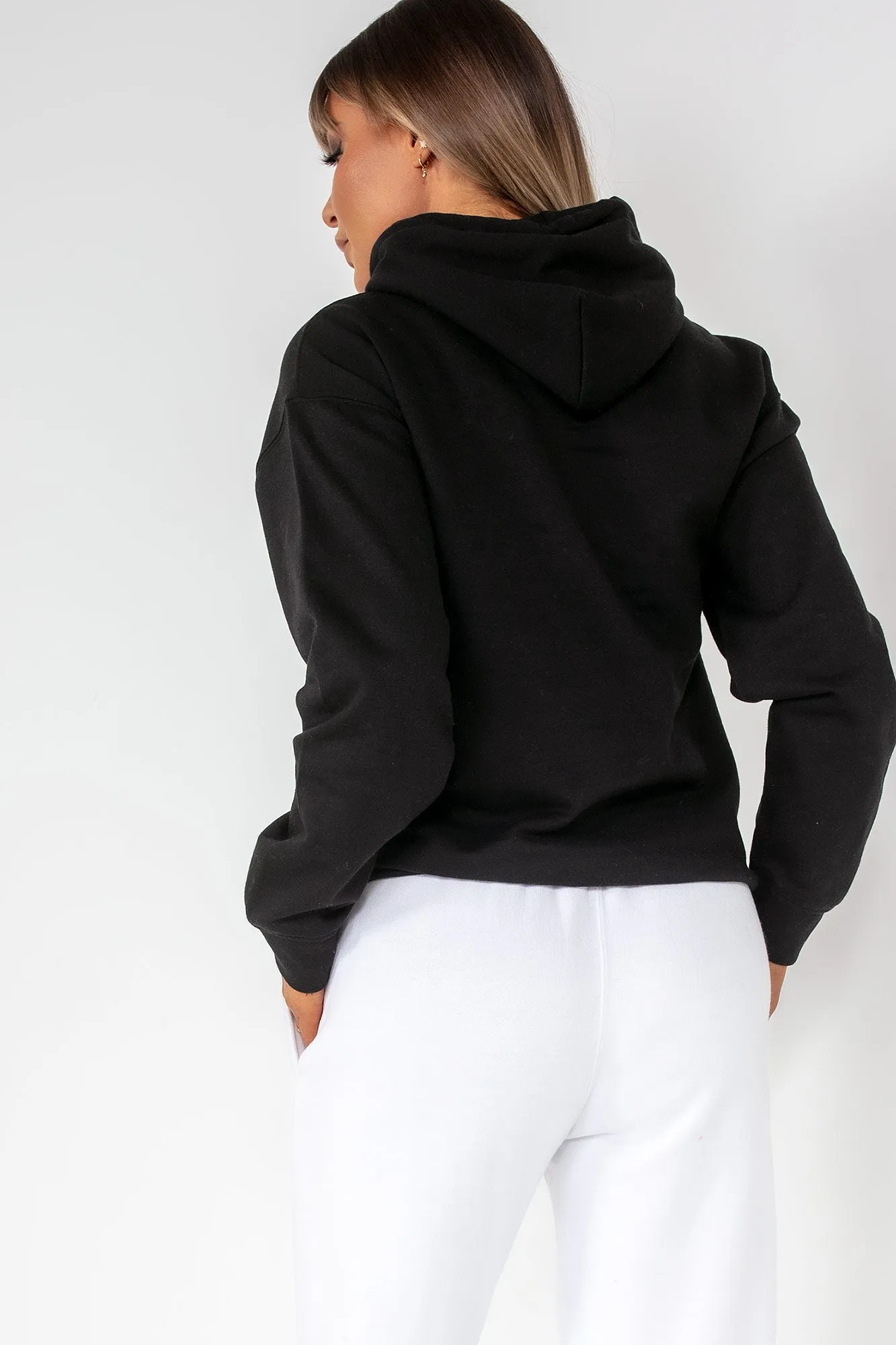 Toni Black Oversized Hoodie