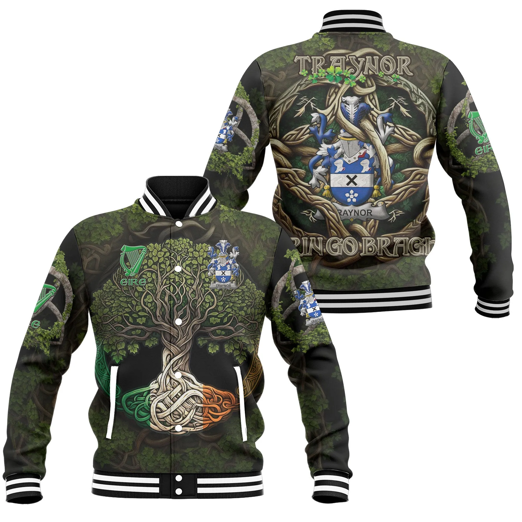 Traynor or Trainer Baseball Jackets Ireland Is My Root Style