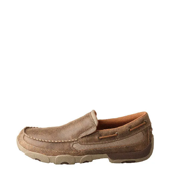 Twisted X Men's Slip-On Driving Moccasin - Bomber MDMS002