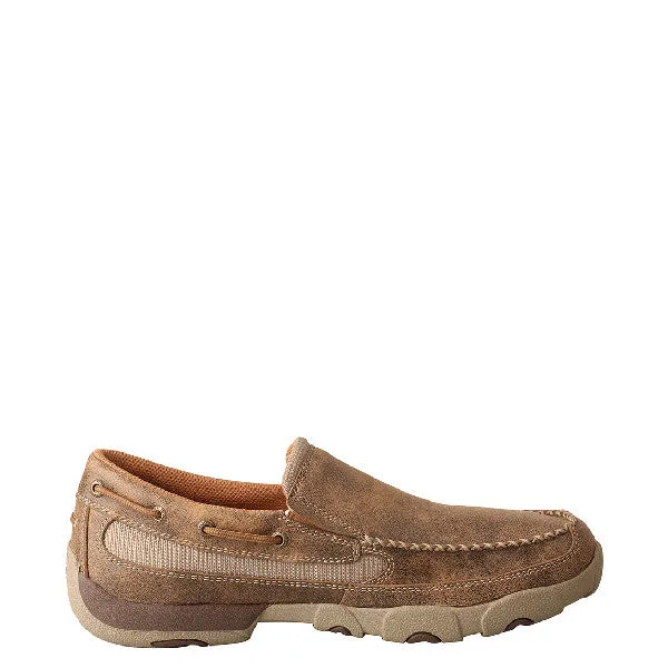 Twisted X Men's Slip-On Driving Moccasin - Bomber MDMS002