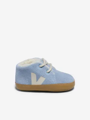 Veja Baby Suede Pierre Trainers in Blue