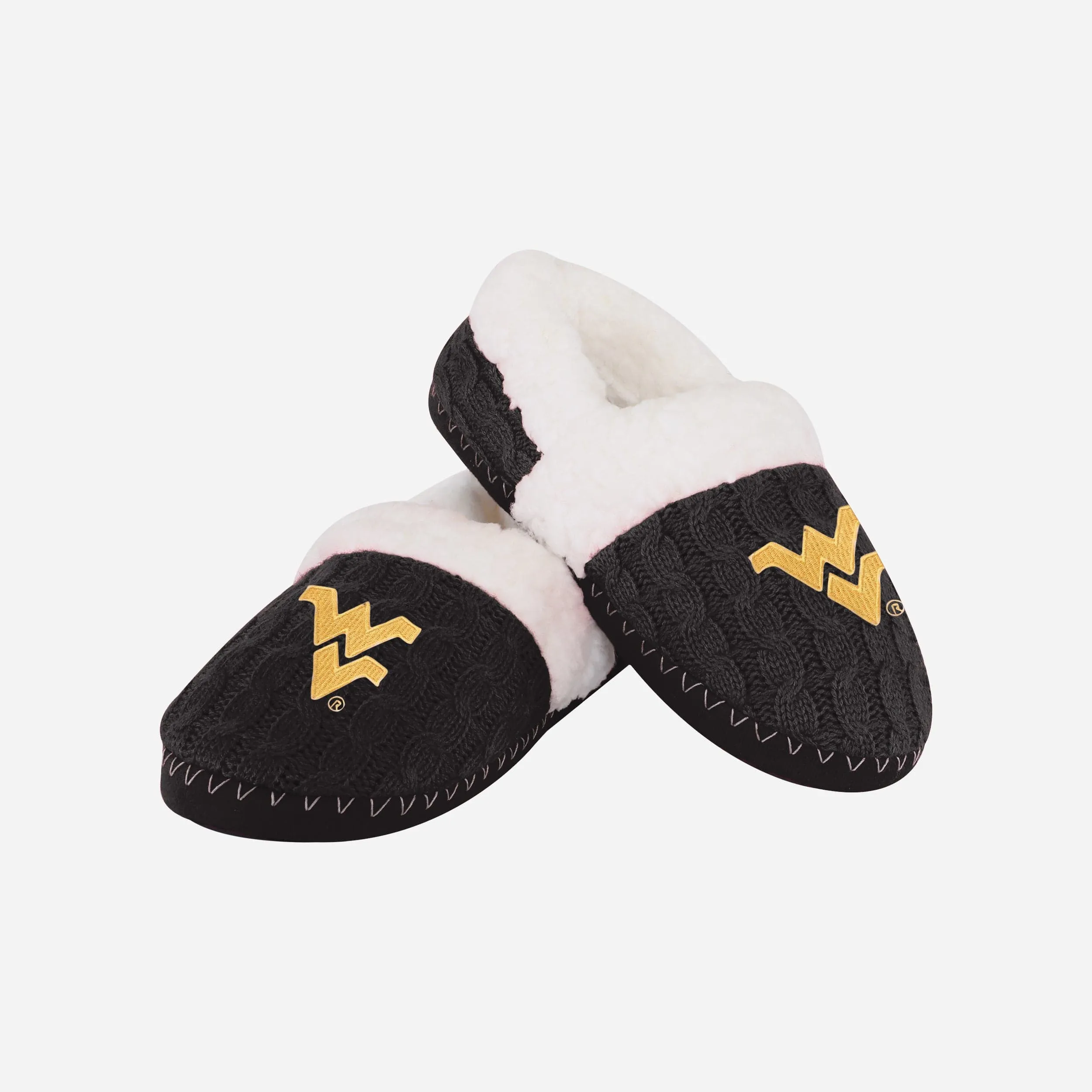 West Virginia Mountaineers Womens Team Color Moccasin Slipper