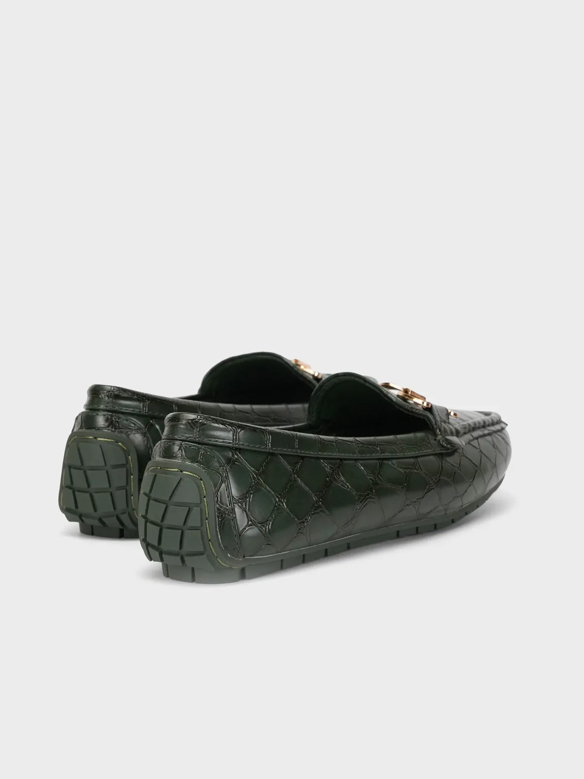 Womens "ARLOWE" Textured Comfy Moccasins