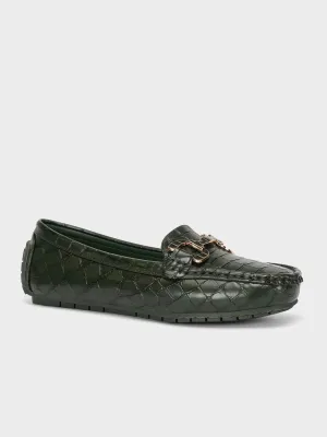 Womens "ARLOWE" Textured Comfy Moccasins