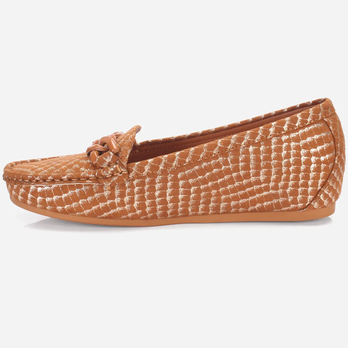 Women's "BINACA" Wedge Comfy Slide In Moccasins