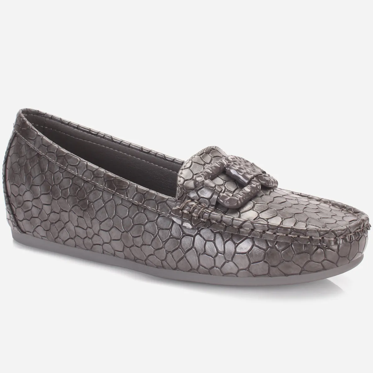 Womens "NOOHRY" Wedge Comfy Slide In Moccasins