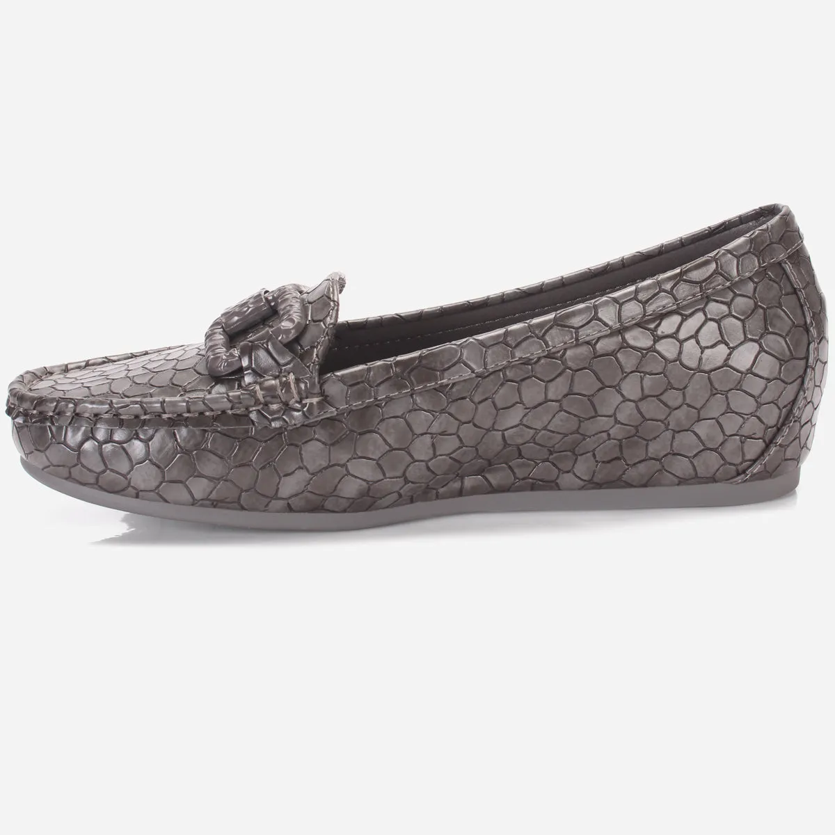 Womens "NOOHRY" Wedge Comfy Slide In Moccasins