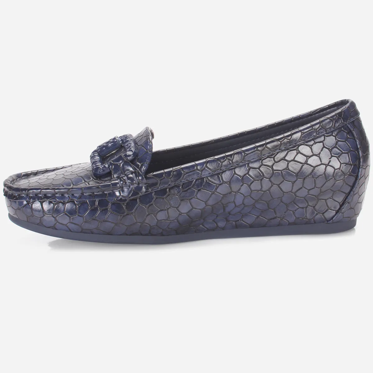 Womens "NOOHRY" Wedge Comfy Slide In Moccasins