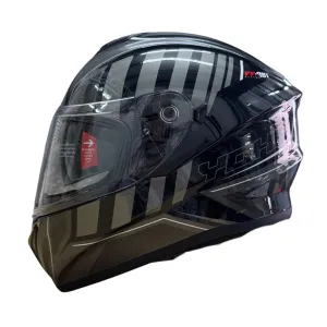 YOHE 981 Shinny Grey/Black Gloss Helmet