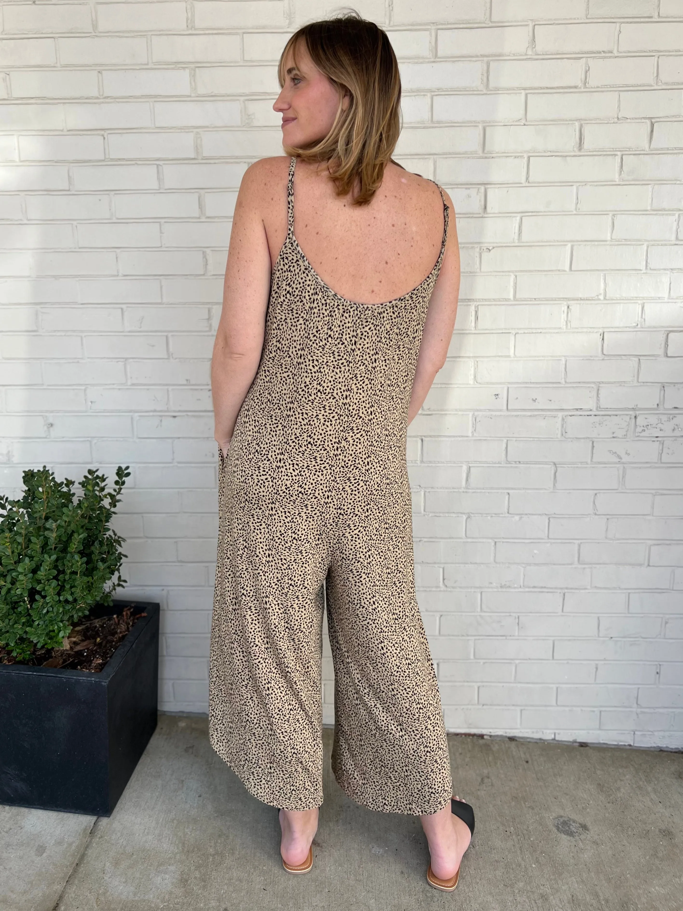 [Z Supply] To The Desert Leopard Jumpsuit