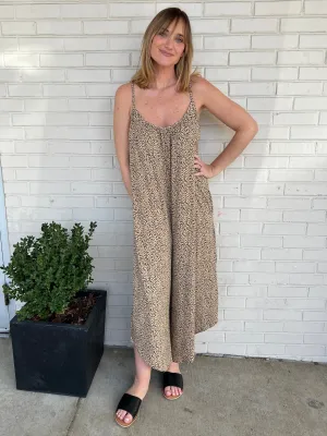 [Z Supply] To The Desert Leopard Jumpsuit
